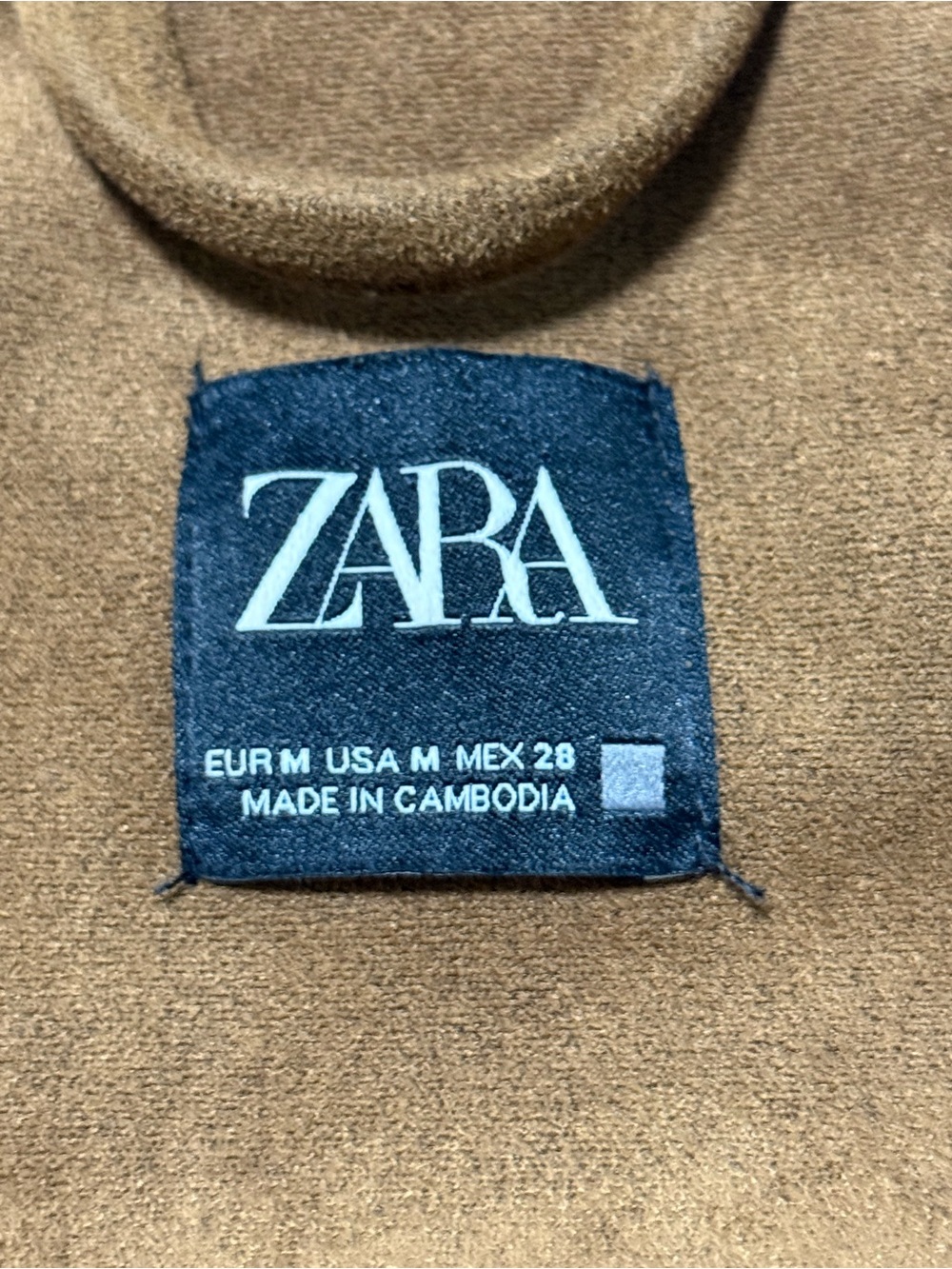 Zara Womens Faux Suede Button-Front Jacket mediun - Picture 8 of 12